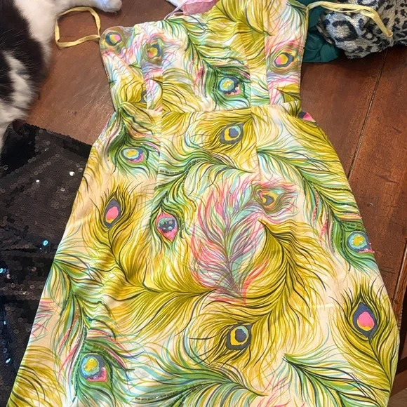 Nanette Lepore | Dresses | Nanette Lepore Multicolor Feather Print Dress |  Poshmark